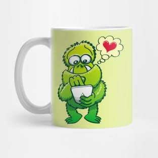 Hopeless ugly monster looking for love online Mug